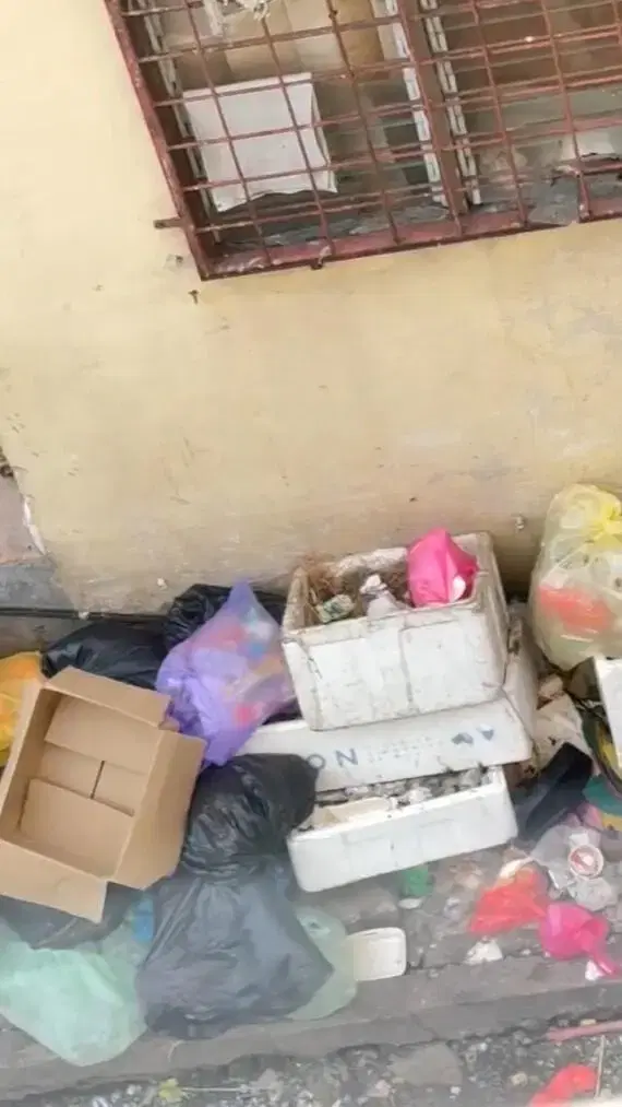 Mountain of rubbish along alley in Mahkota Cheras