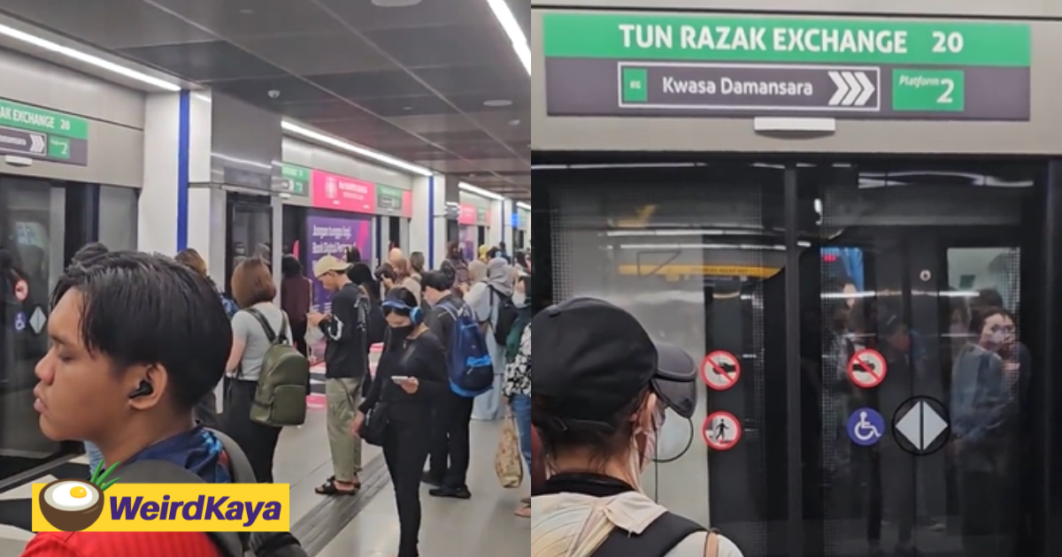 Mrt door at trx station fails to open, commuters forced to get off at next station during peak hour | weirdkaya
