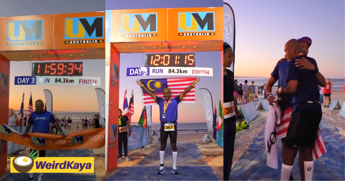 M'sian athlete completes australia triathlon 24 seconds ahead of finish time | weirdkaya