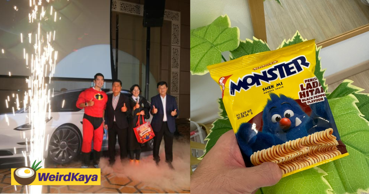 M'sian company mamee surprises one of their top performers with a rm190k tesla model 3 | weirdkaya