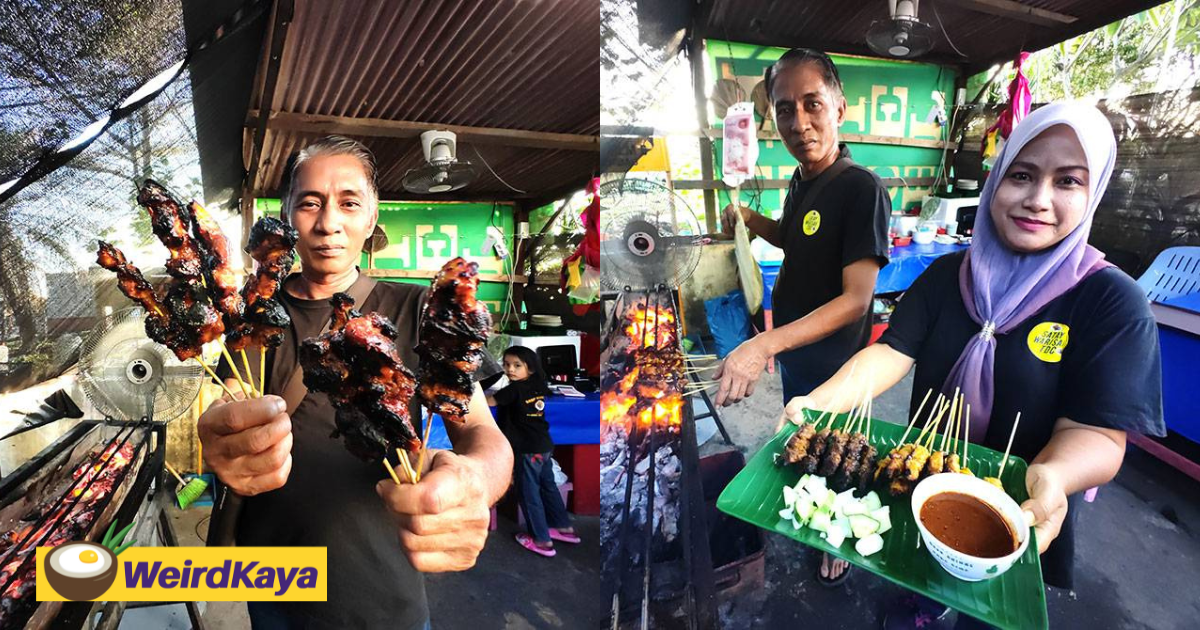 M'sian Couple Maintains Satay Price At RM0.70 Per Stick, Wants It To Be Affordable For Customers