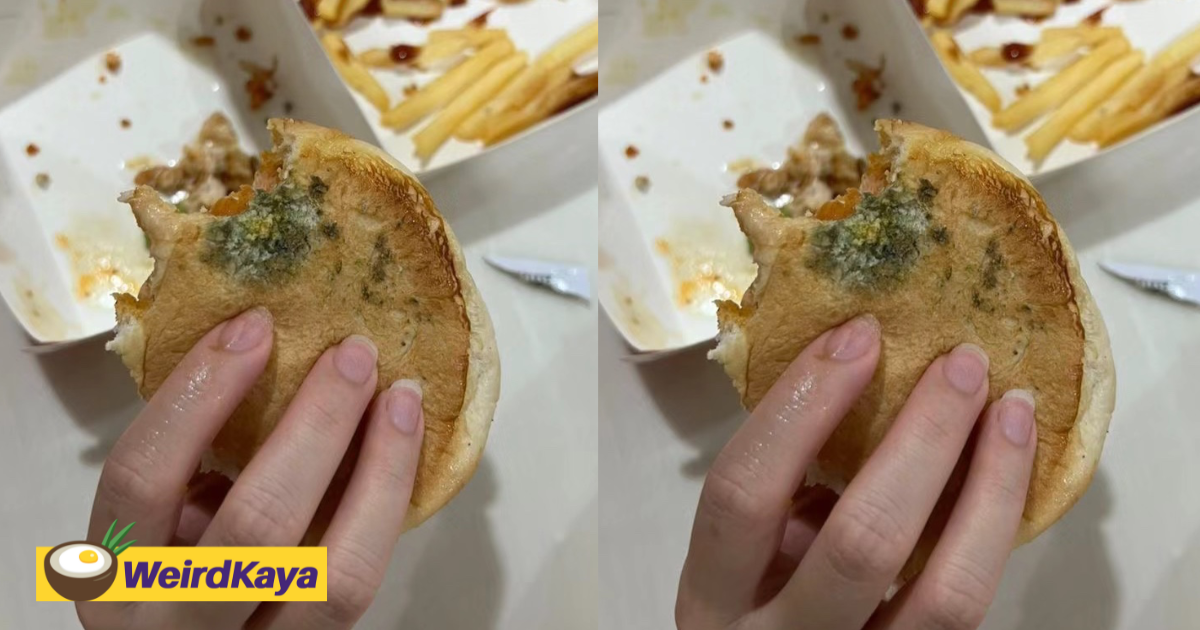 M'sian couple suffer food poisoning after eating mouldy burgers from fast food chain | weirdkaya