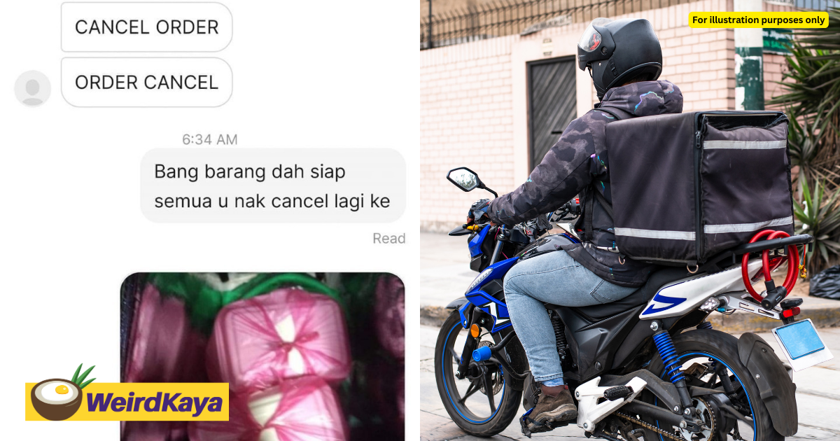 M'sian Customer Cancels Order At The Last Minute, Forces Delivery Rider To Foot RM90 Bill