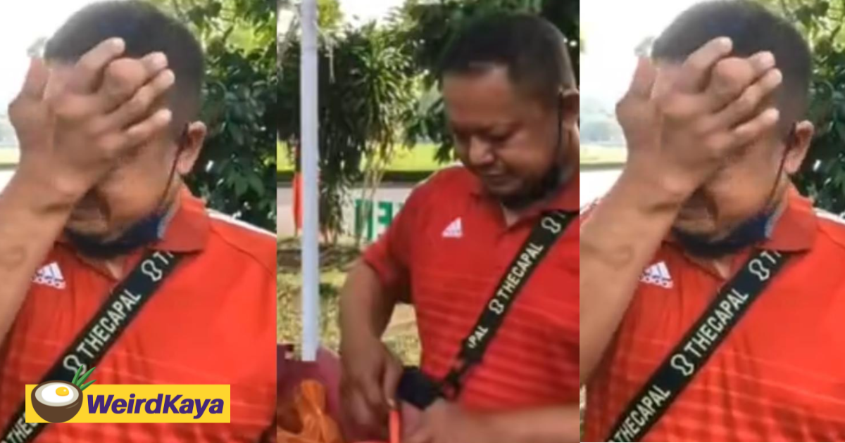 M'sian dad cries after he earned enough to pay his kid's rm400 pibg fees by selling putu mayam | weirdkaya