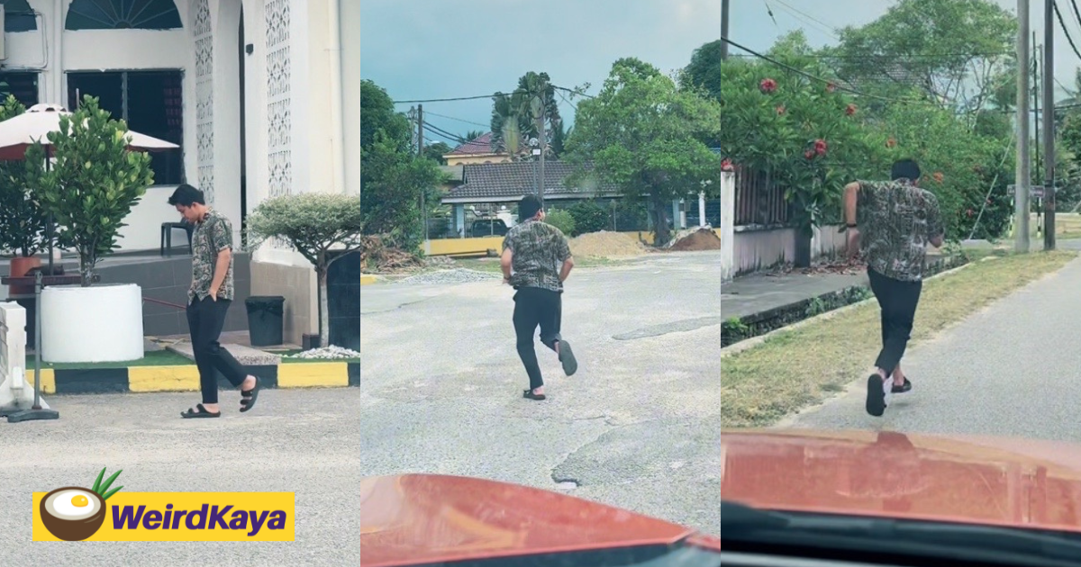 M'sian Dad Pouts & Runs Away In A Huff After Son Tells Him To Walk Home