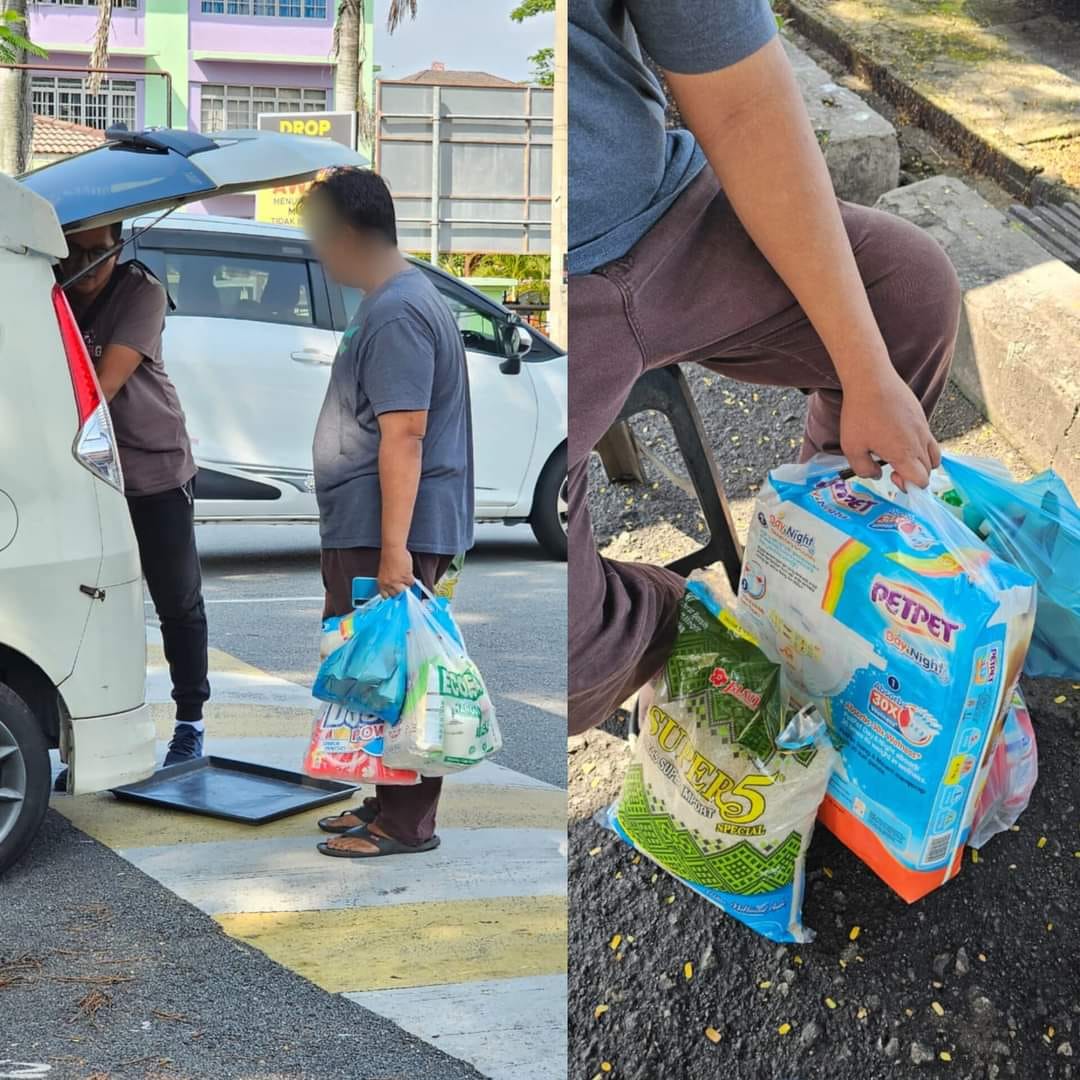 M'sian dad walks for over 3 hours from beranang to kajang just to find food for his wife & kids | weirdkaya