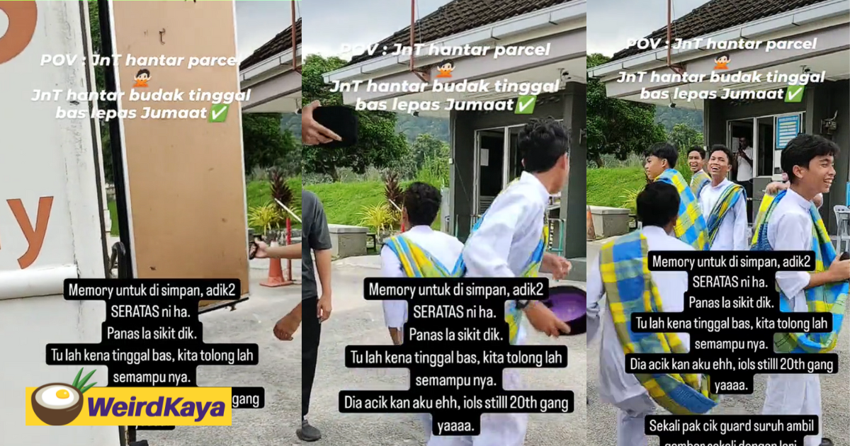 M'sian delivery driver gives students a ride back to uni after they missed the bus | weirdkaya