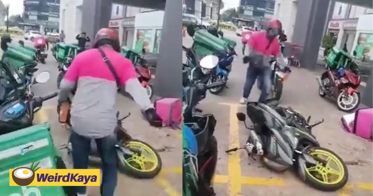 M'sian delivery rider damages his own motorcycle after failing to pay the loan for 3 years  | weirdkaya