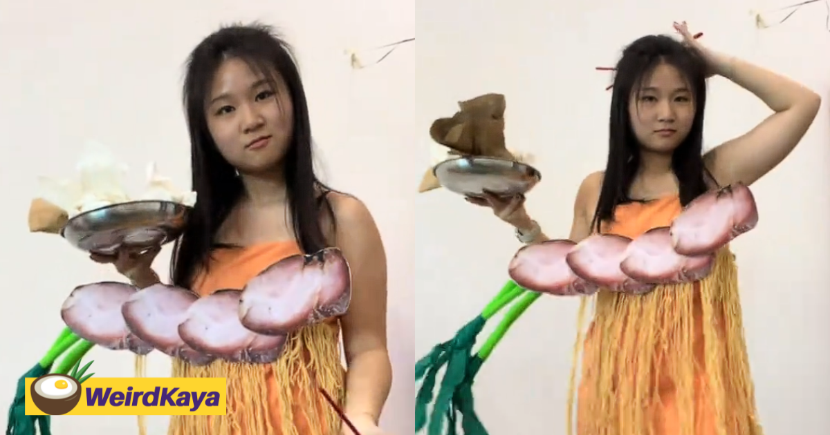 M'sian dresses up as wonton mee for halloween & we're left wonton for more | weirdkaya