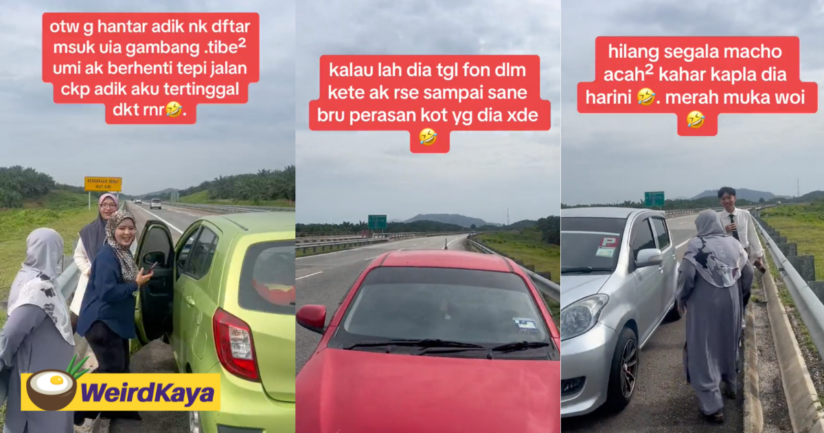 M'sian family accidentally leaves son behind at r&r while sending him to university | weirdkaya