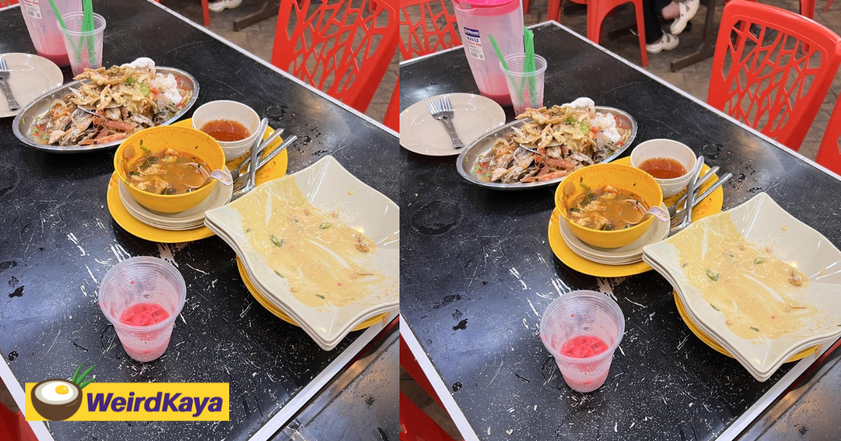 M'sian family cleans up table after buka puasa meal at restaurant, wins praise online | weirdkaya
