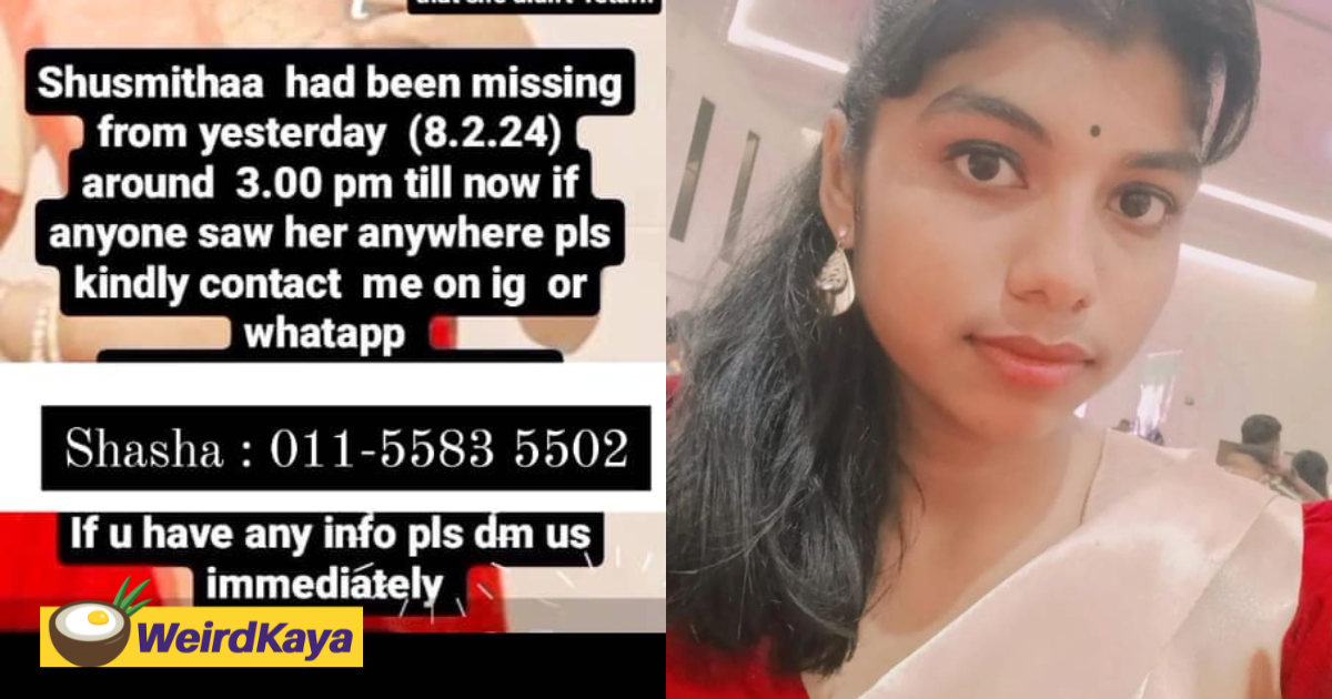 M'sian family pleads for public’s help in finding 16yo daughter who went missing in penang | weirdkaya