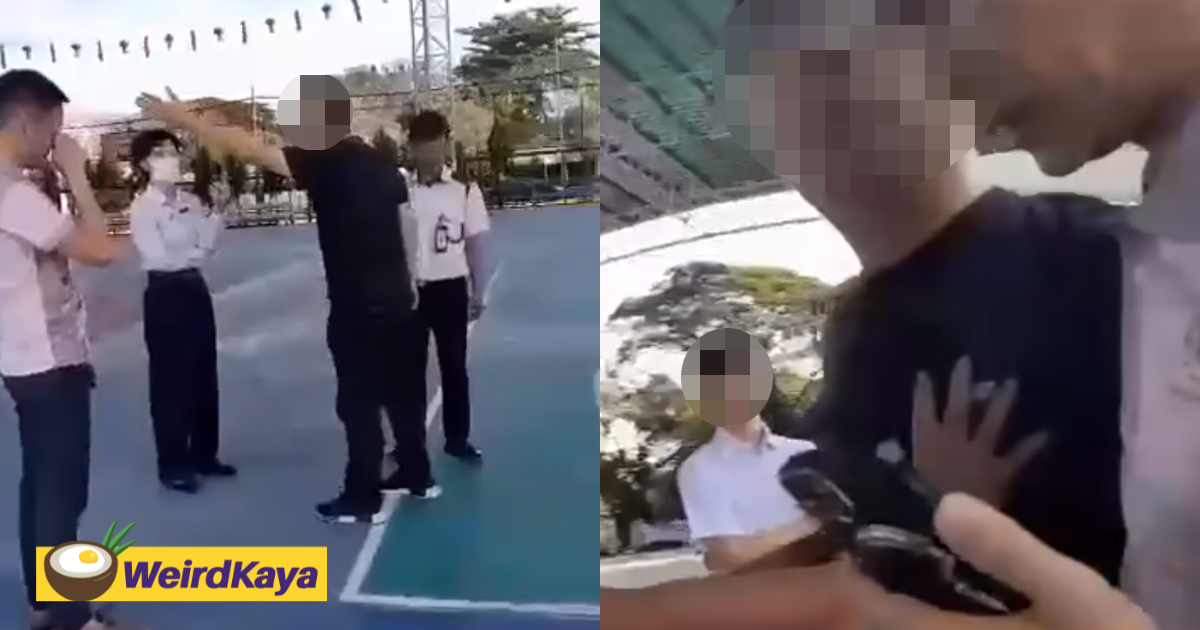 M'sian father confronts teachers who caught his 17yo son allegedly smoking weed at school | weirdkaya