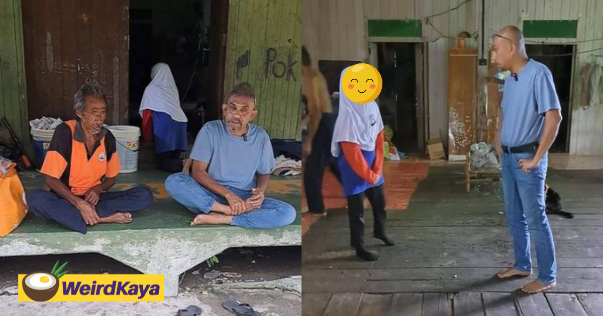 M’sian father walks 6km daily with daughter to make sure she doesn't miss out on classes | weirdkaya