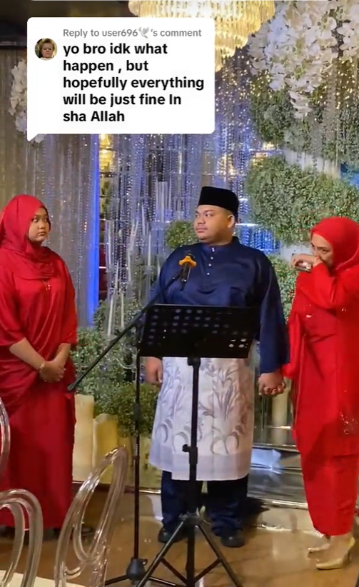 M'sian groom's mum cries at wedding reception