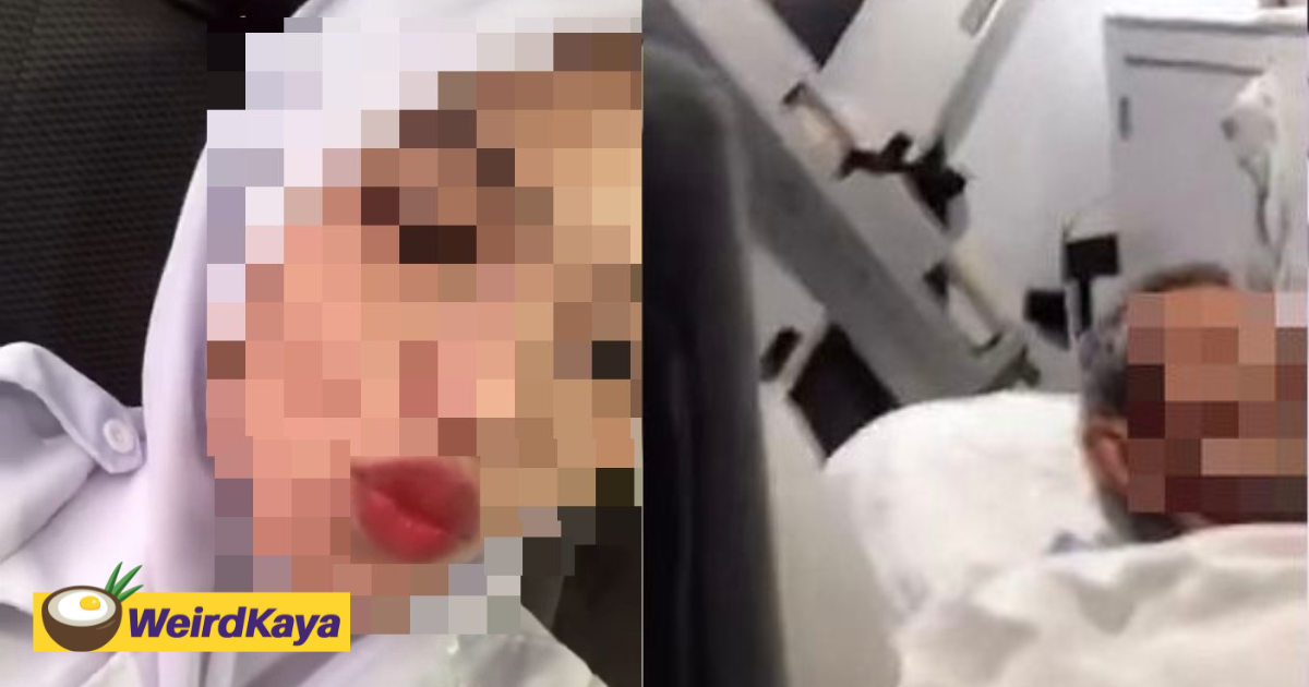 M'sian healthcare assistant bashed for blowing kisses & filming tiktok with elderly patient inside ambulance | weirdkaya