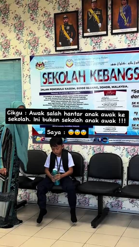 M'sian father accidentally sends son to wrong school on his first day | weirdkaya
