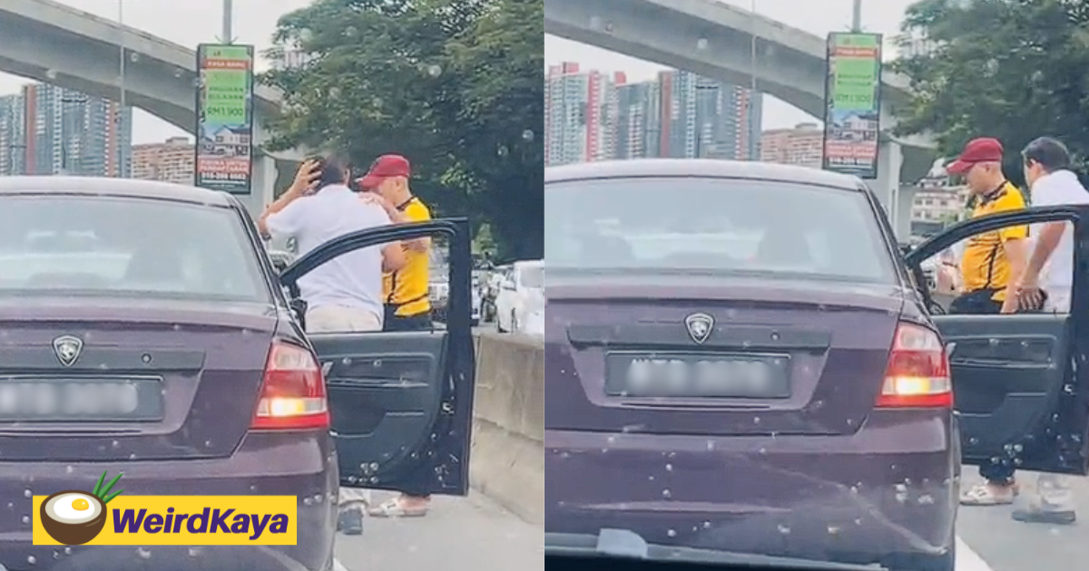 M'sian Man Stays Calm Despite His Luxury Car Getting Hit From Behind 