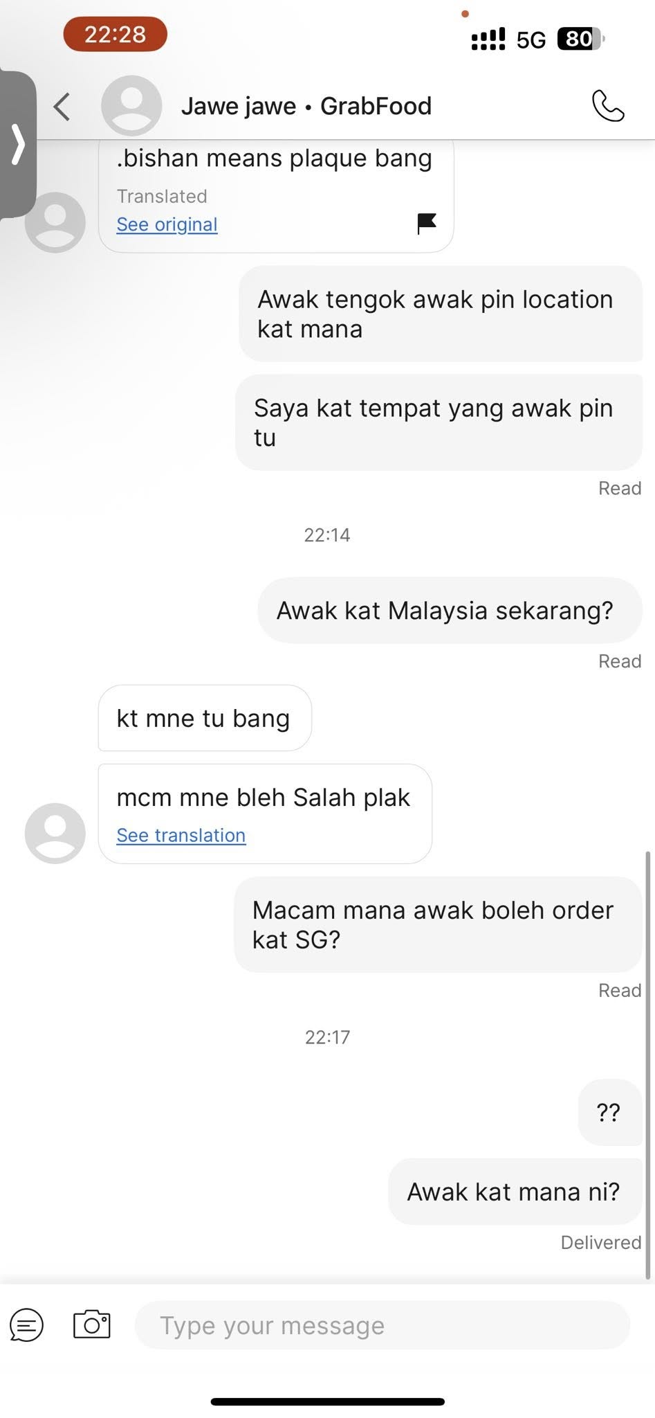 msian man accidentally orders food from singapore screenshot2