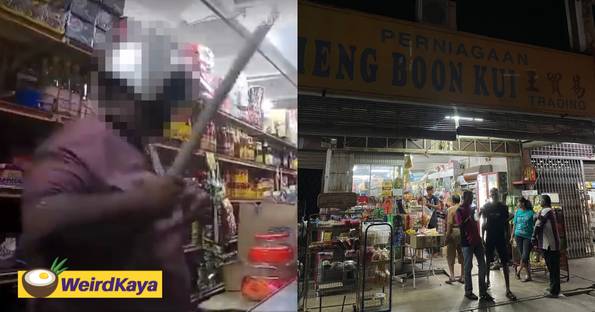 M'sian man brutally hits grocery store owner with stick over credit denial for alcohol purchase | weirdkaya