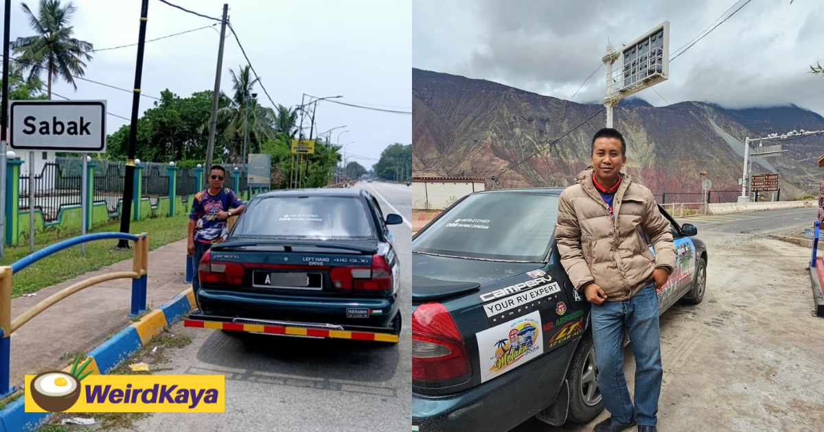 M'sian Man Drives 12,000km From Malaysia To Tibet With His Proton Wira
