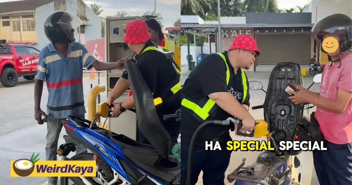 M’sian Man Fills Up Riders' Petrol Tank For Only RM1, Netizens Praise His Kindness