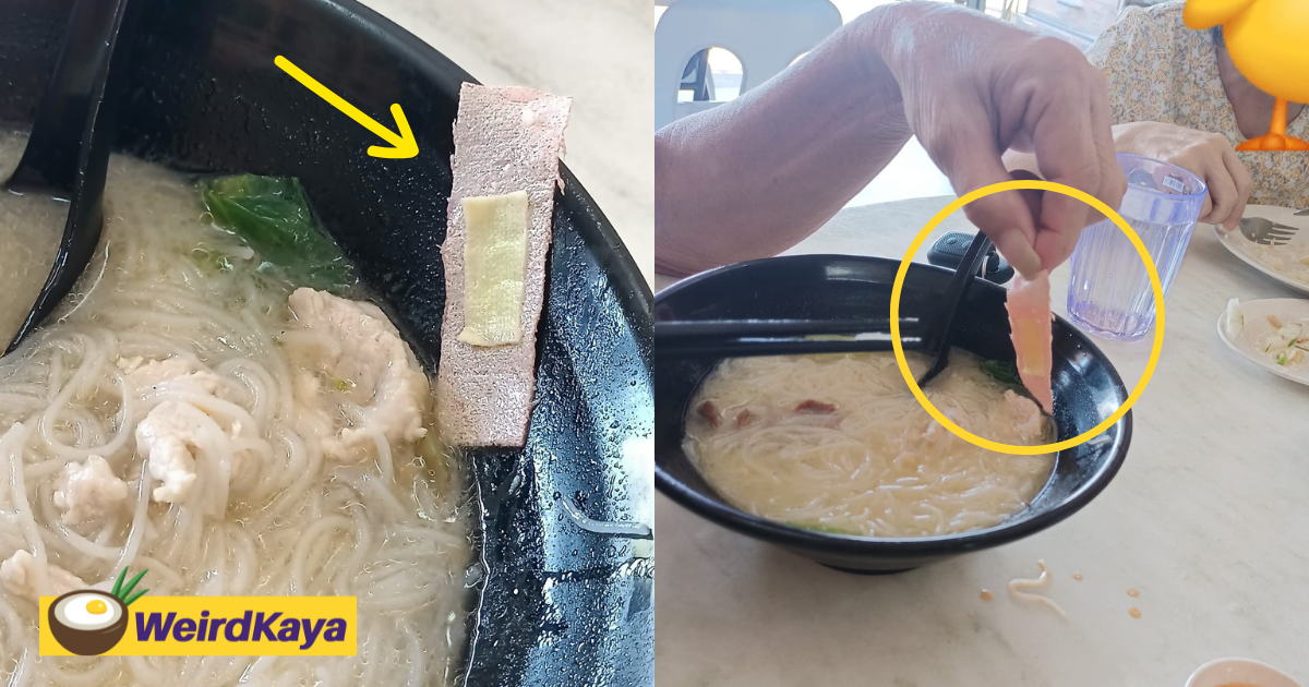 M'sian man horrified to find used plaster inside noodles at sabah restaurant | weirdkaya