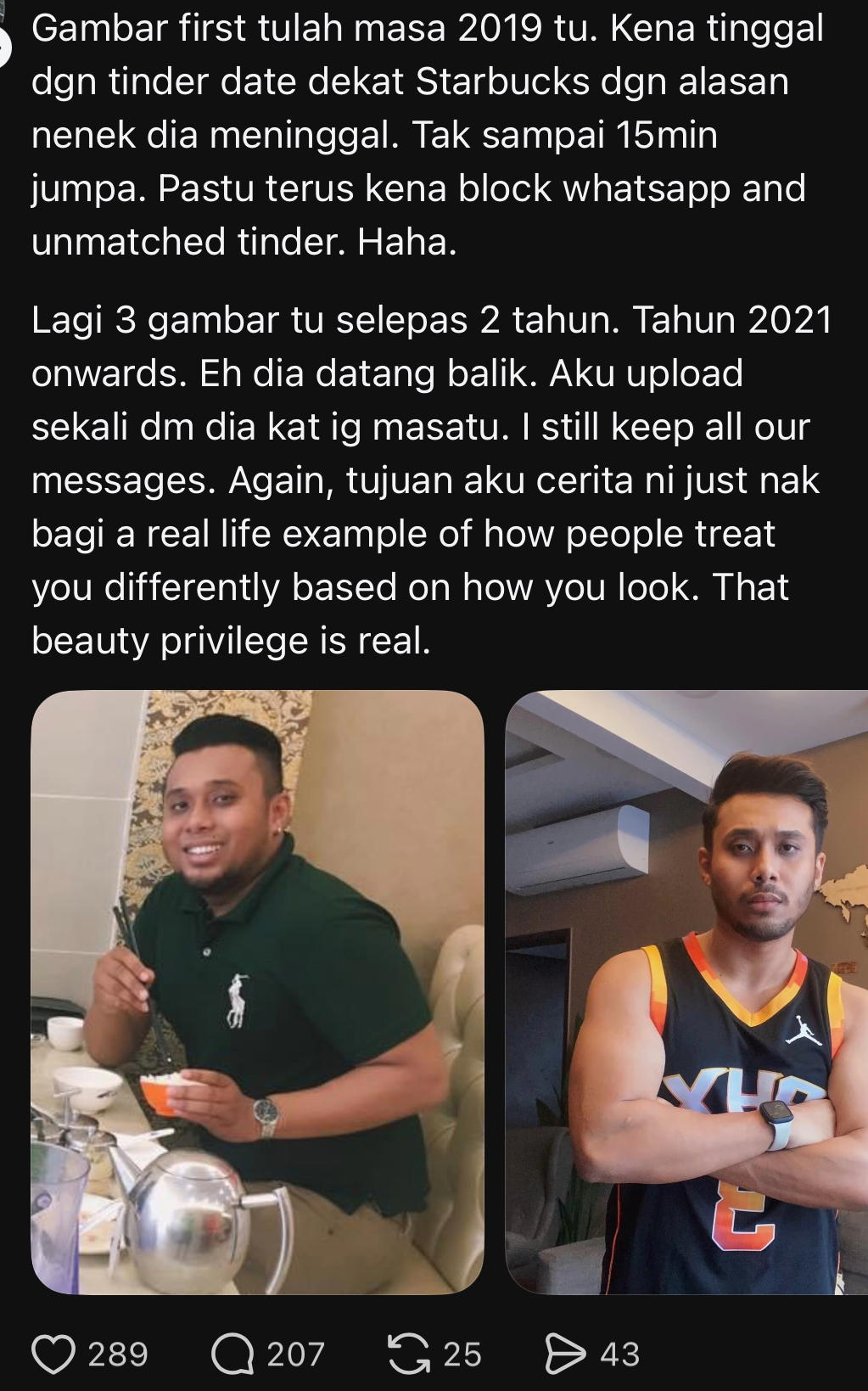 M’sian Man Loses Weight In 4 Months & Causes Girl Who Once Rejected Him Wanting Him Back Now