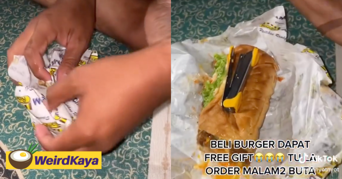 M'sian man orders burger for supper, gets stapler as extra 