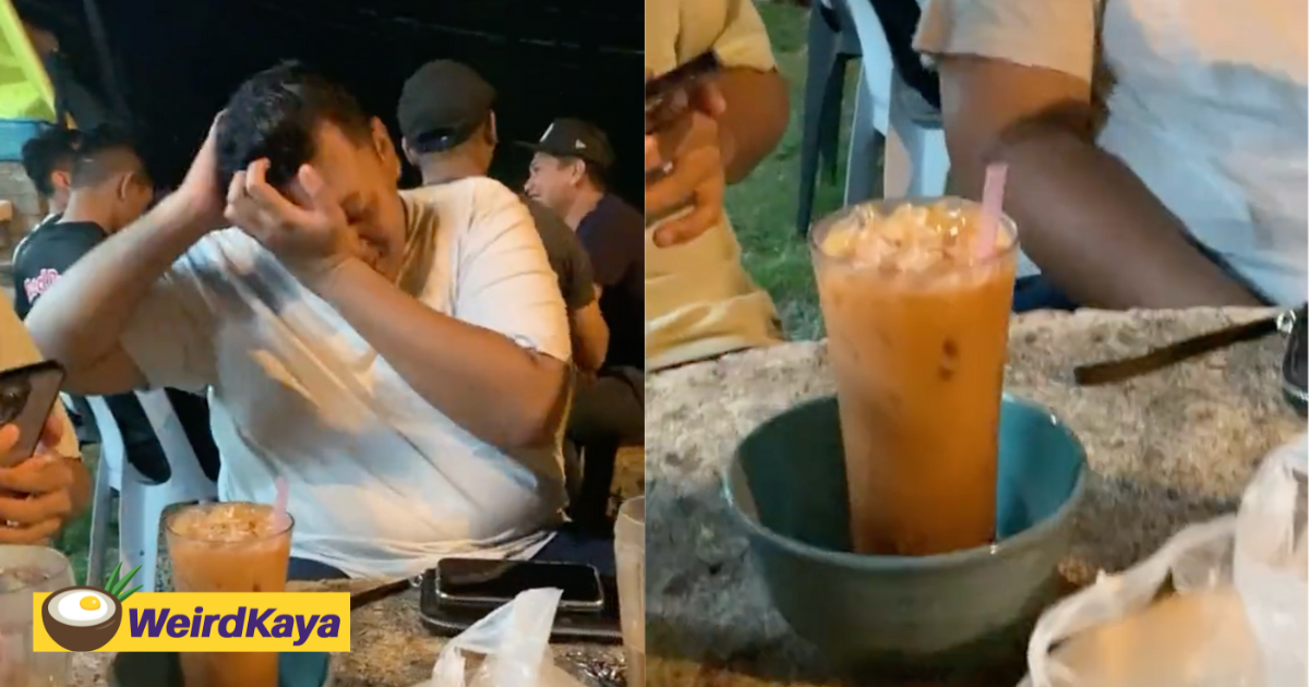 M’sian man orders 'teh ais mangkuk' at kelantan eatery & gets served one literally  | weirdkaya