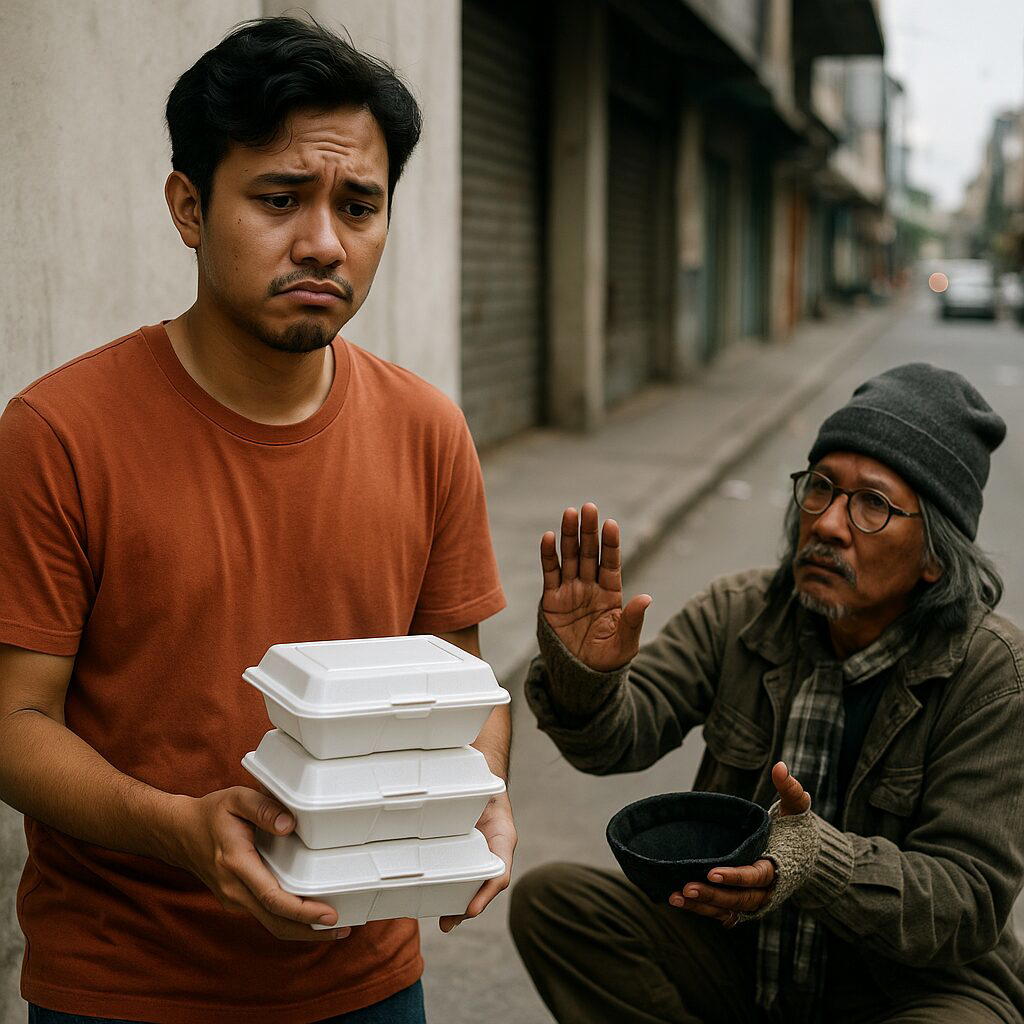M’sian Man Says He Regrets Feeding Homeless Folks Who Only Wanted Money While His Uni Friends Starved