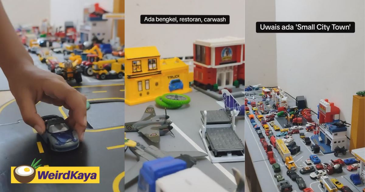 M'sian man shares his autistic son's miniature lego city, earns praise from netizens | weirdkaya