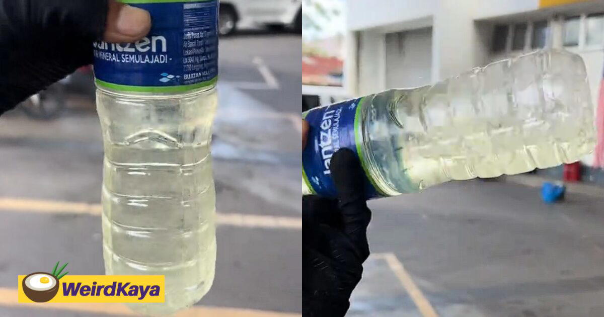 M’sian Man Shocked After Finding RON95 Fuel Having A Nearly Transparent Look To It