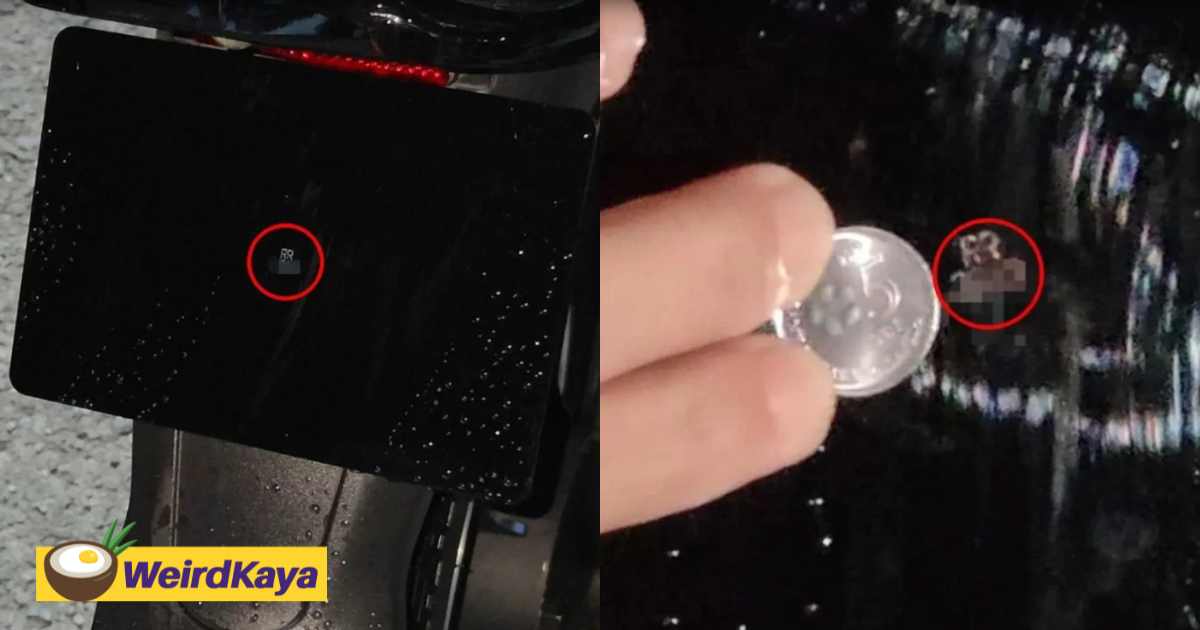 M'sian Motorcyclist Nabbed For Using Tiny License Plate Smaller Than 5-Cent Coin