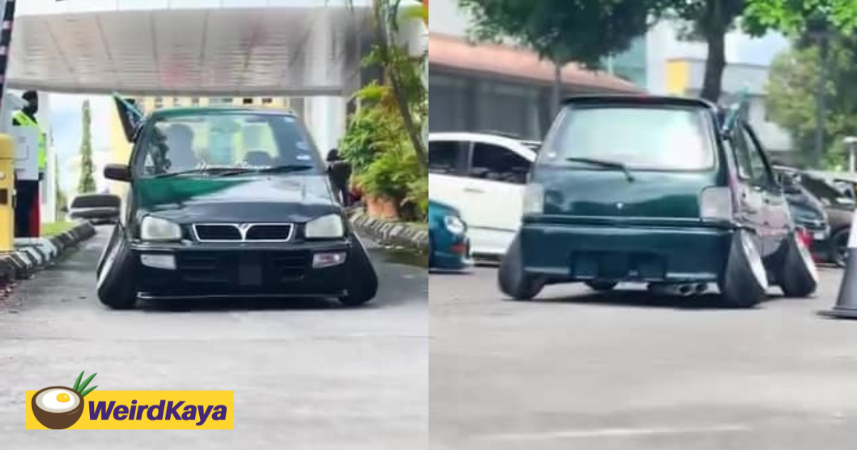 M'sian netizens can't believe how this kancil's tyres are bigger than the car itself | weirdkaya