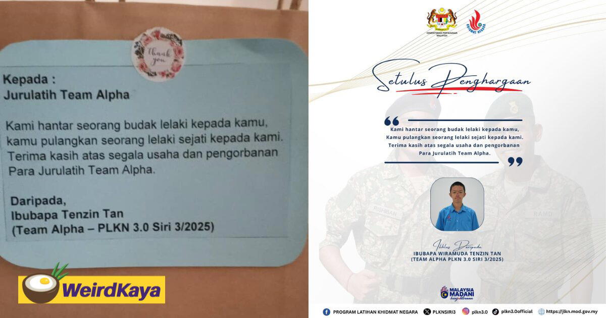 M’sian Parents Thank PLKN For “Turning Their Son Into A Real Man” After Completing National Service