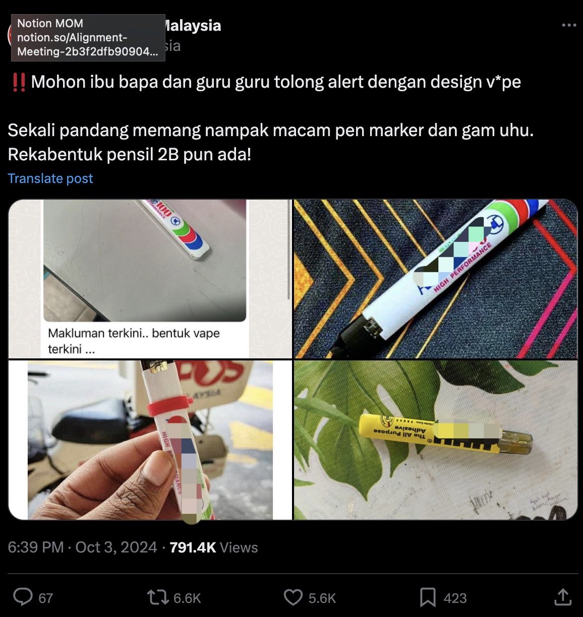 M'sian parents warned vapes can now be disguised as stationery & candy bars with deceptive stickers | weirdkaya