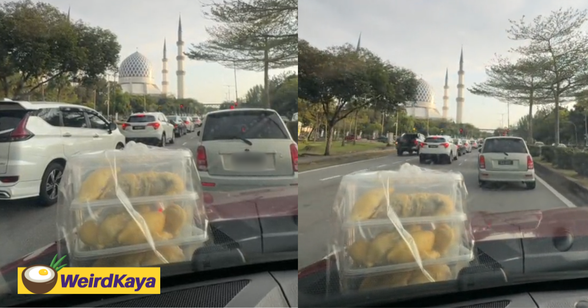 M'sian puts box of durians on bonnet to avoid having her car smell like the fruit itself | weirdkaya