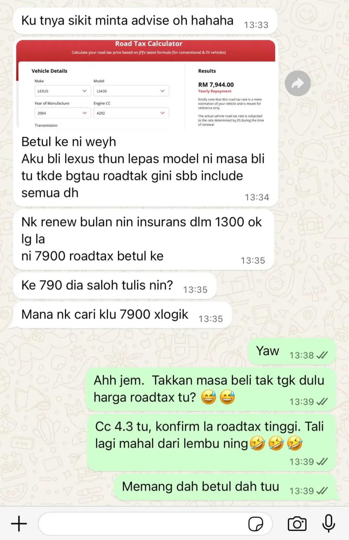 M’sian Regrets Not Checking Engine CC Before Buying 4.3L Lexus, Gets Hit With Nearly RM8K Road Tax