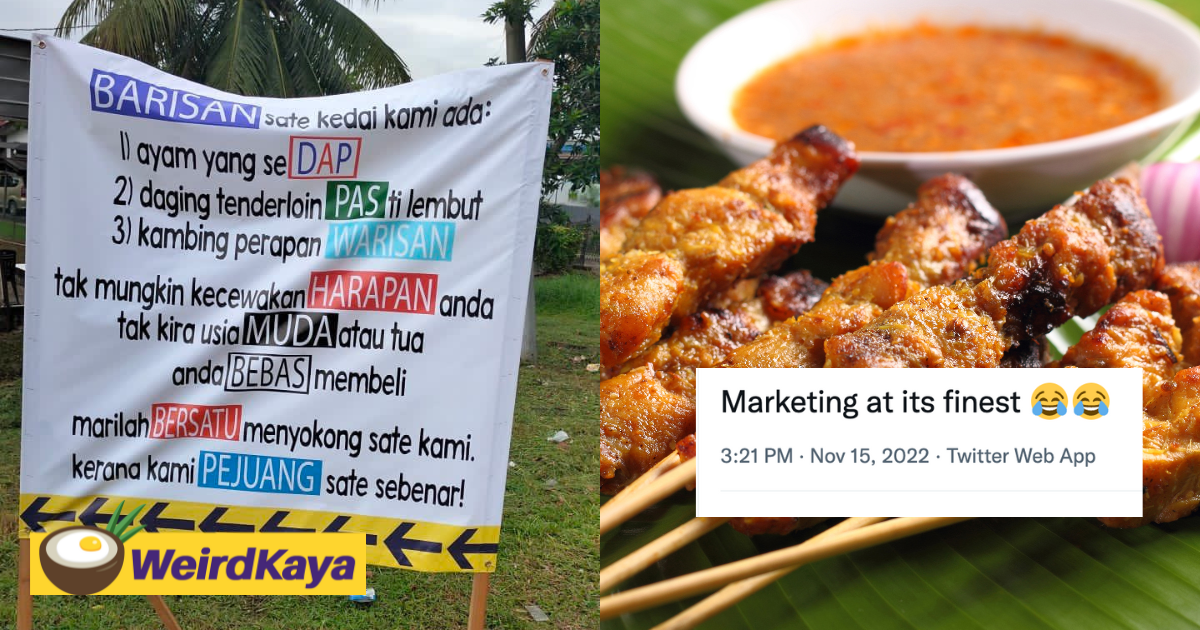 M'sian restaurant's creative signboard using political parties inside menu goes viral | weirdkaya