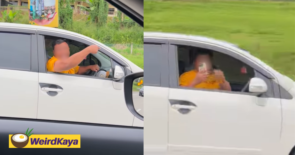 M'sian road rager goes berserk & chases after driver who overtook him on highway | weirdkaya