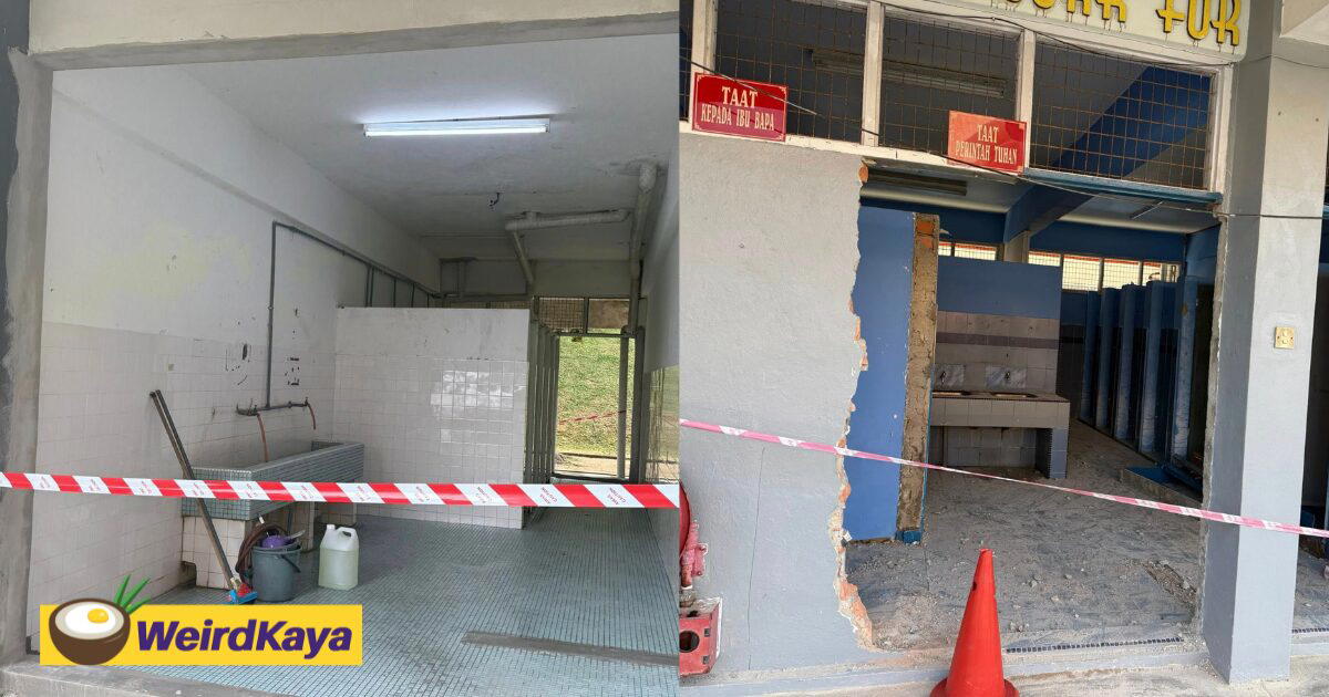 M’sian School Breaks Down Toilet Walls To Stop Students From Vaping And Misusing Cubicles