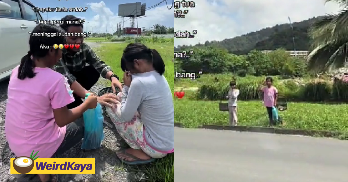 M'sian siblings who lost their dad support the family by selling curry puffs on the roadside | weirdkaya