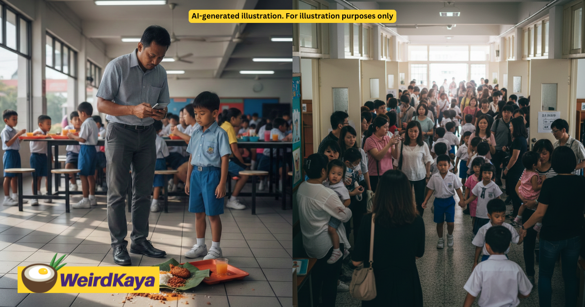 M'sian Slams Dad Who Knocked Over Student’s Food While Filming His Kid & Doesn’t Replace It