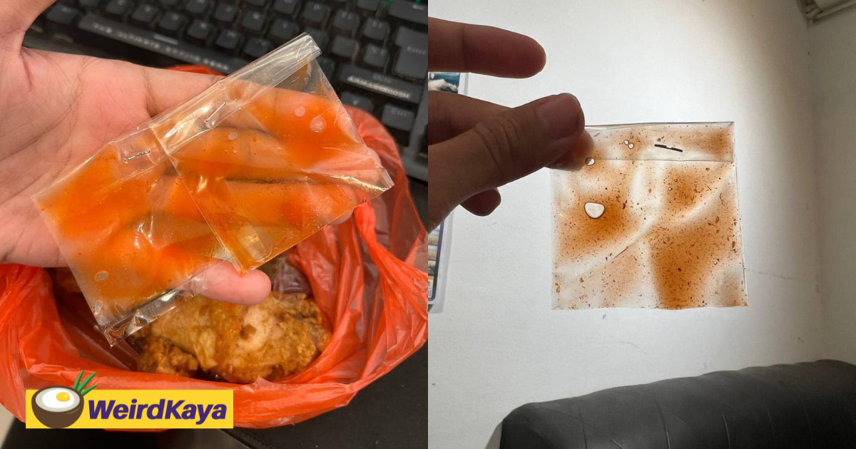 M'sian stunned by tiny amount of chili sauce given with fried chicken order | weirdkaya