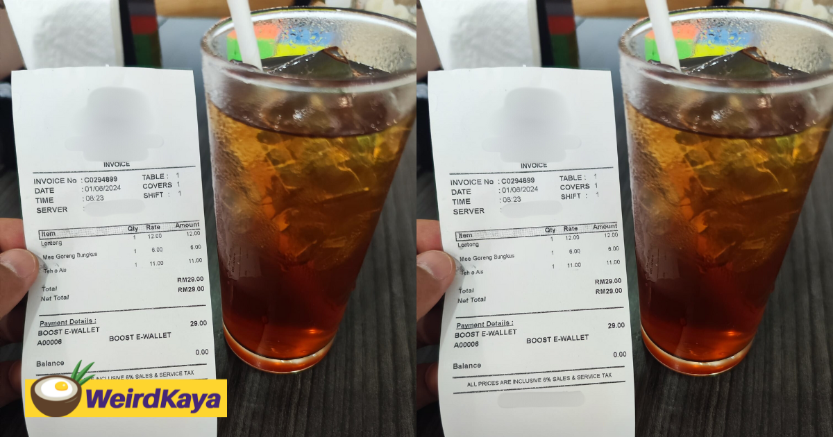 M'sian stunned when charged rm11 for a cup of teh o ais at pwtc | weirdkaya
