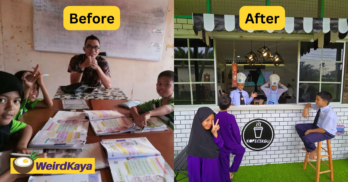 M'sian teacher uses his own allowance to upgrade classroom with hipster cafe vibes | weirdkaya