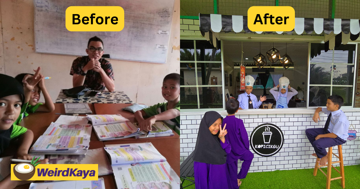 M'sian Teacher Uses His Own Allowance To Upgrade Classroom With Hipster Cafe Vibes