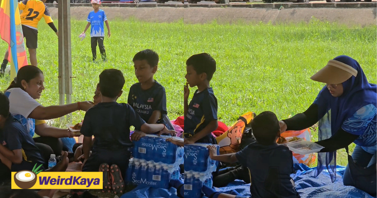 M'sian Teachers Touch Hearts By Lovingly Feeding Students During Football Tournament