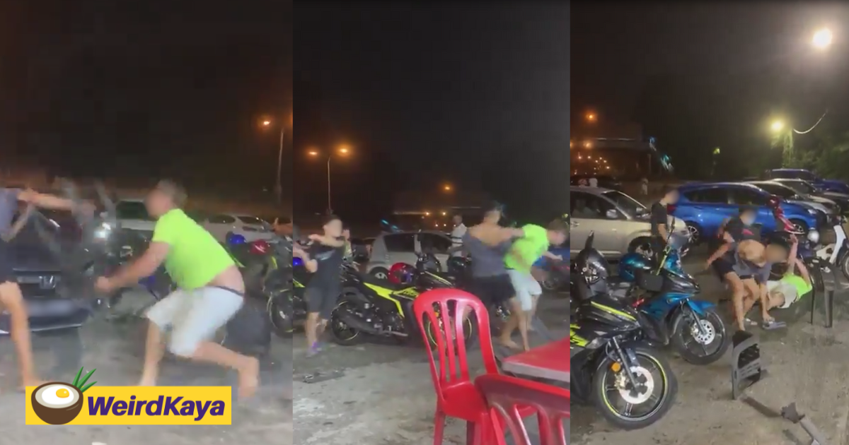 M’sian teens whack each other with plastic chairs, one of them left convulsing on the ground | weirdkaya